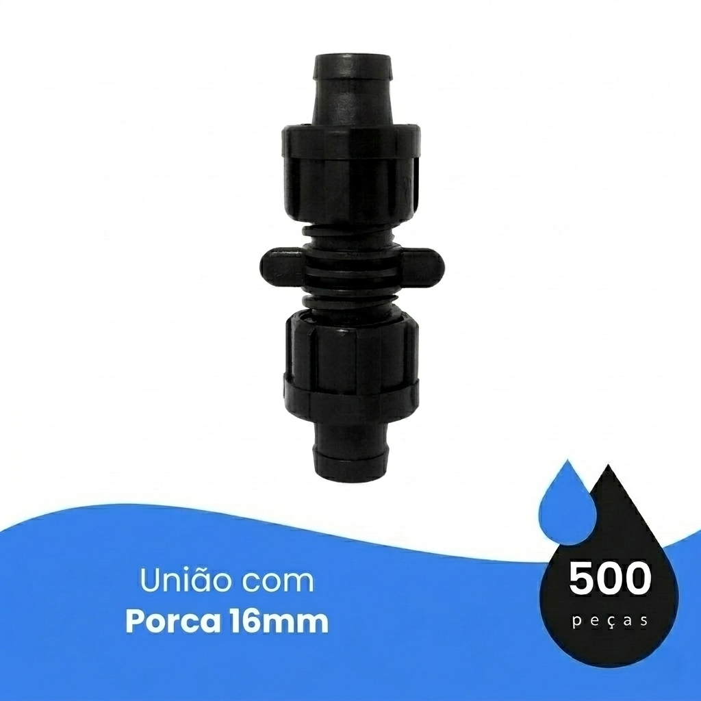 União com Porca 16mm